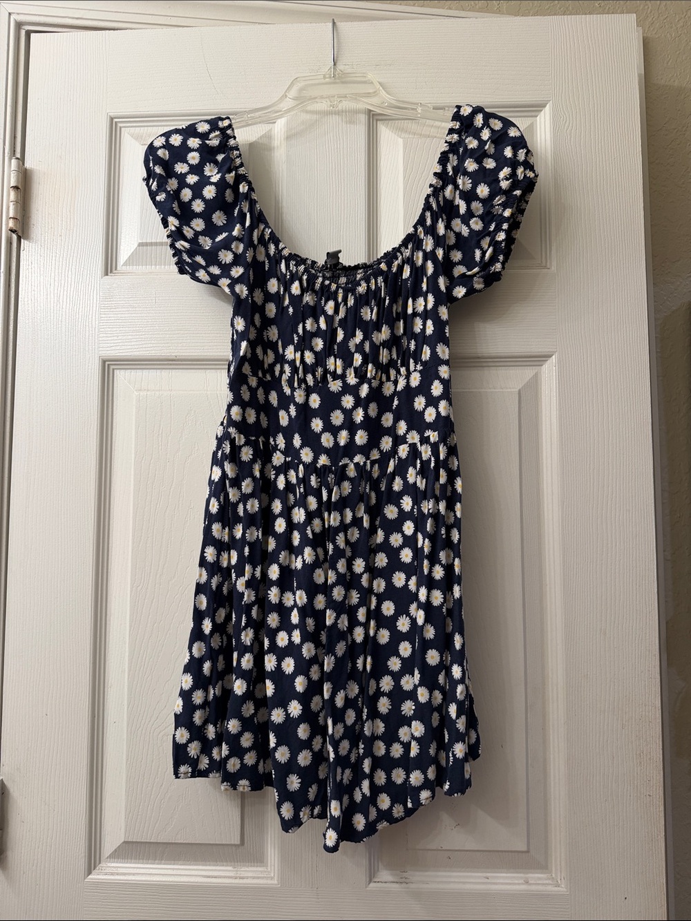 J for Justify Navy White Daisy Short Dress